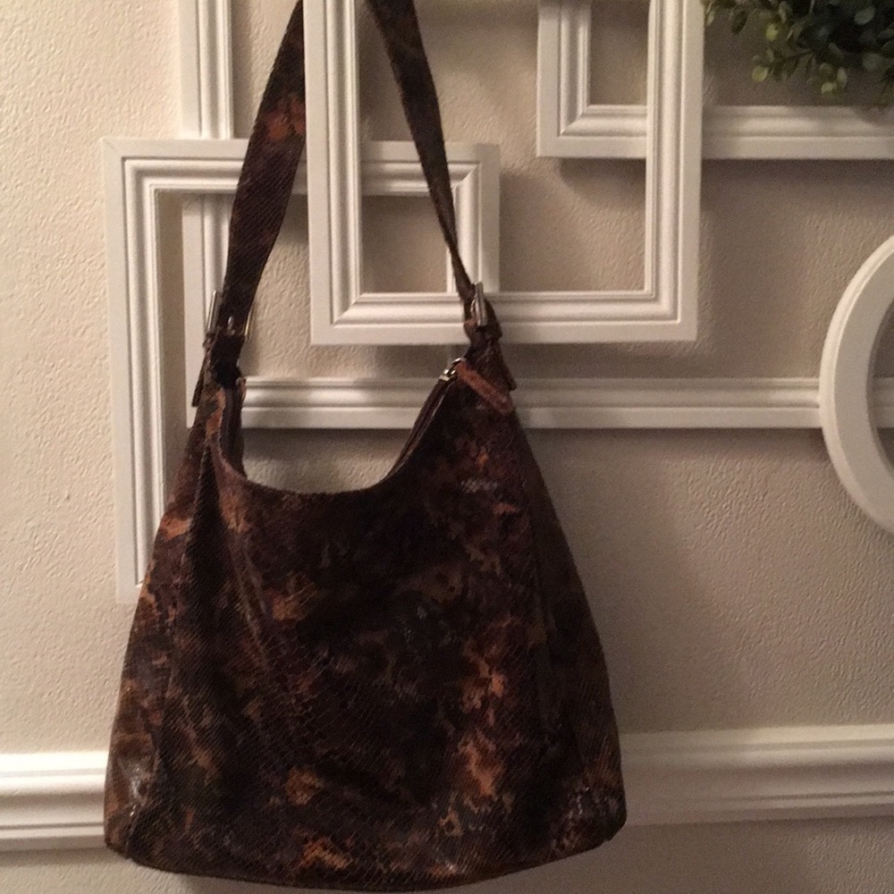 Nicoli Snake Skin Shoulder Bag Made in Italy 10 - Picture 6 of 8